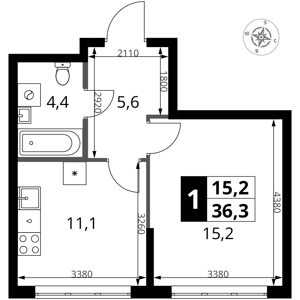 1-й Ясеневский Москва — планировка 1