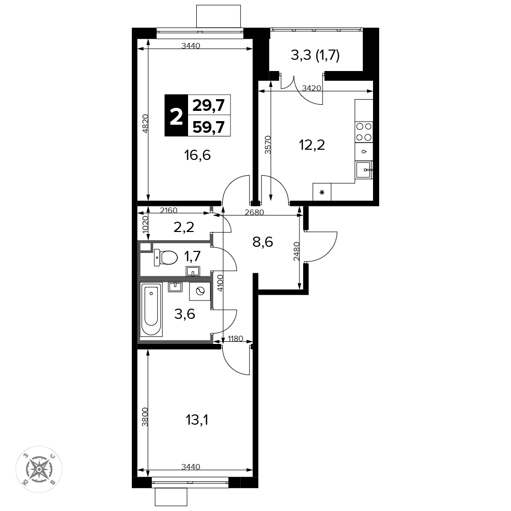 1-й Ленинградский Москва — планировка 2