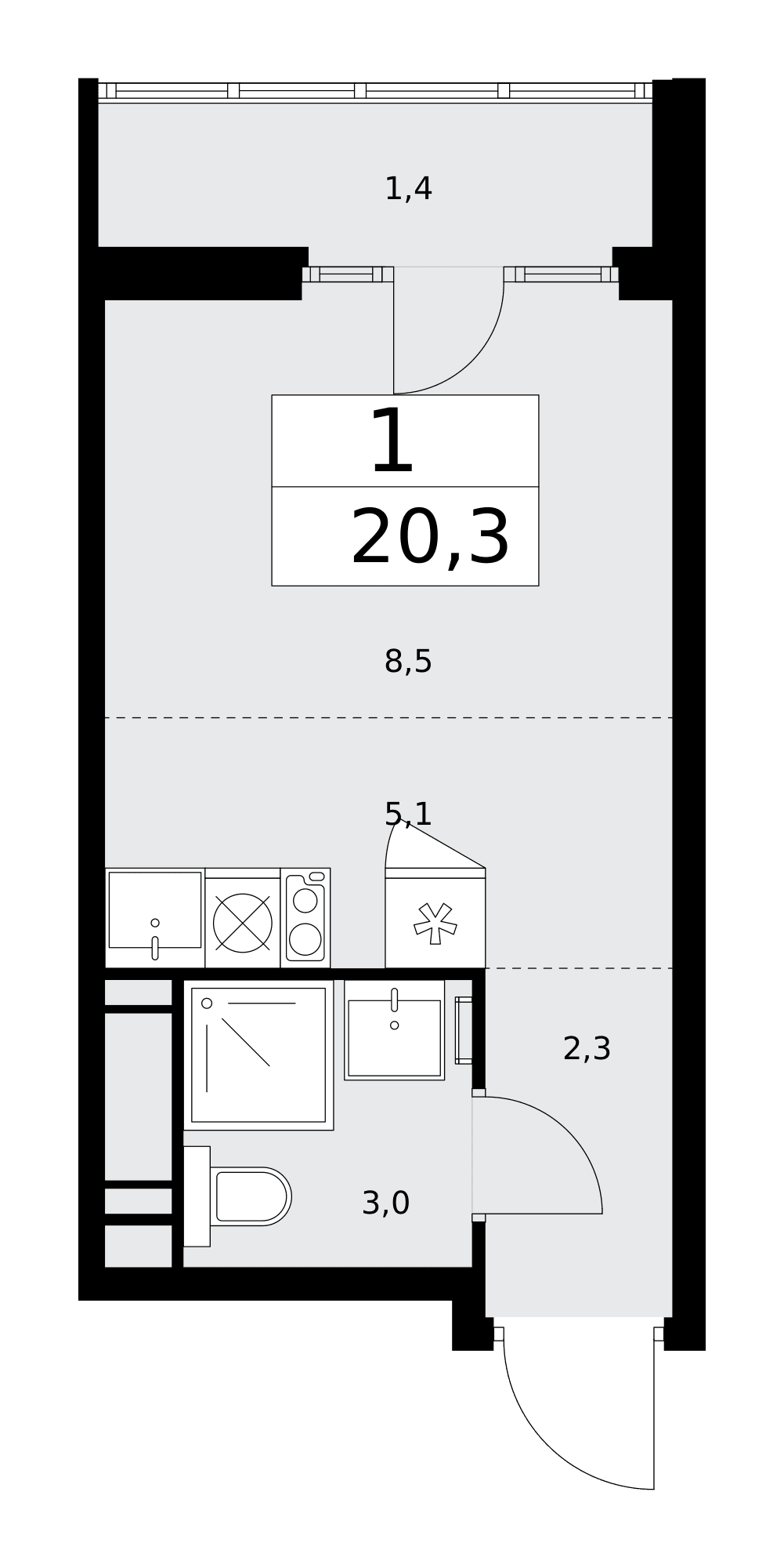 Деснаречье Москва — планировка 1