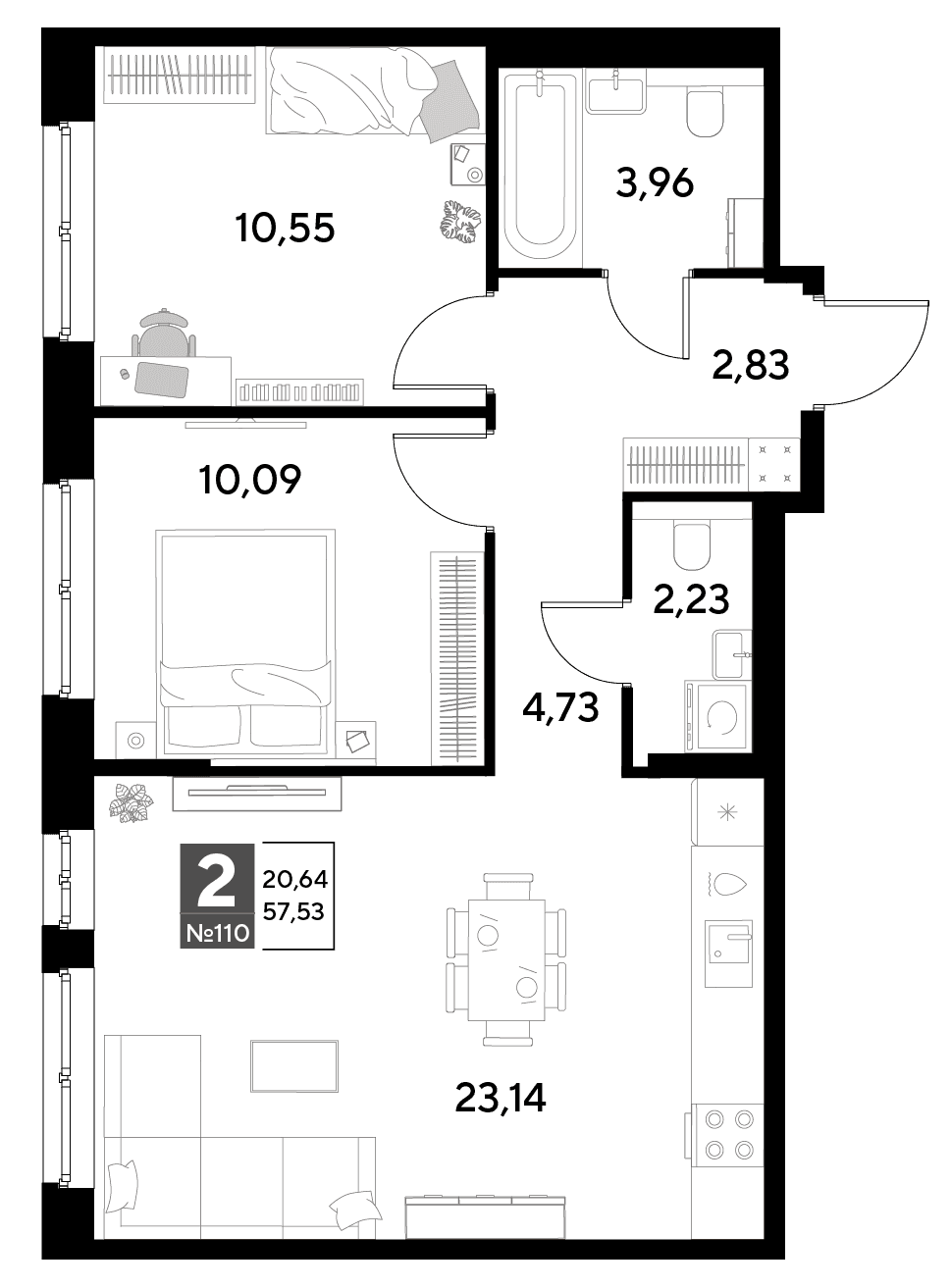 Космопарк Калуга — планировка 2