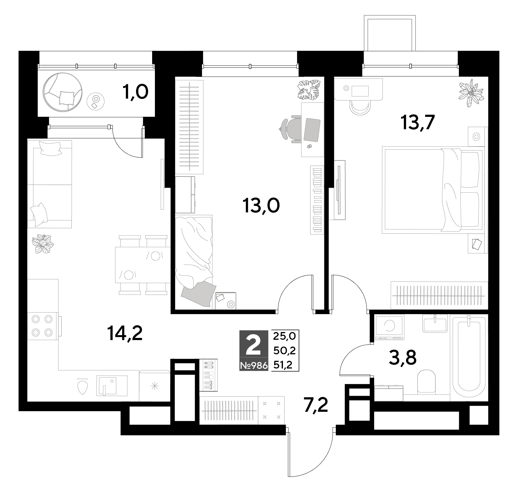 Снегири Омск — планировка 2