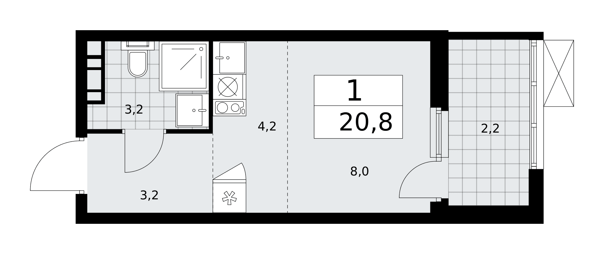 Скандинавия Москва — планировка 1