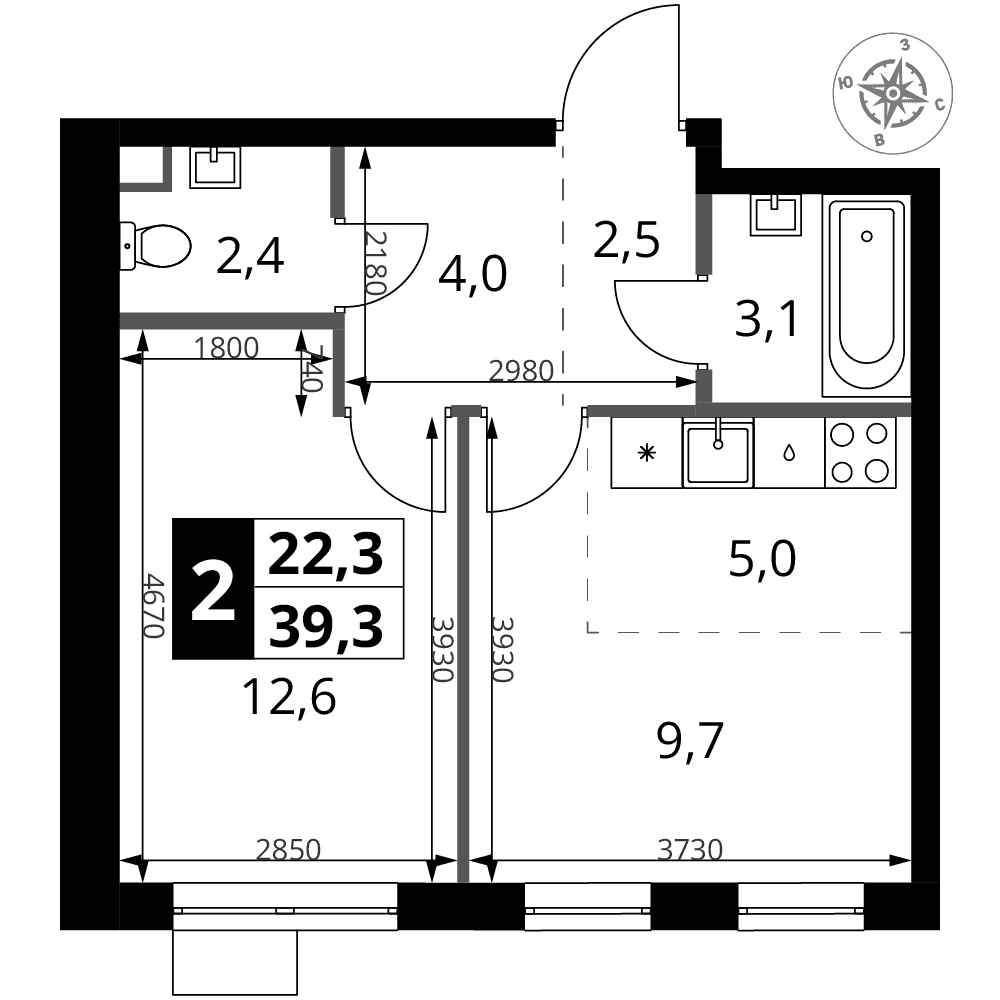 1-й Ясеневский Москва — планировка 2
