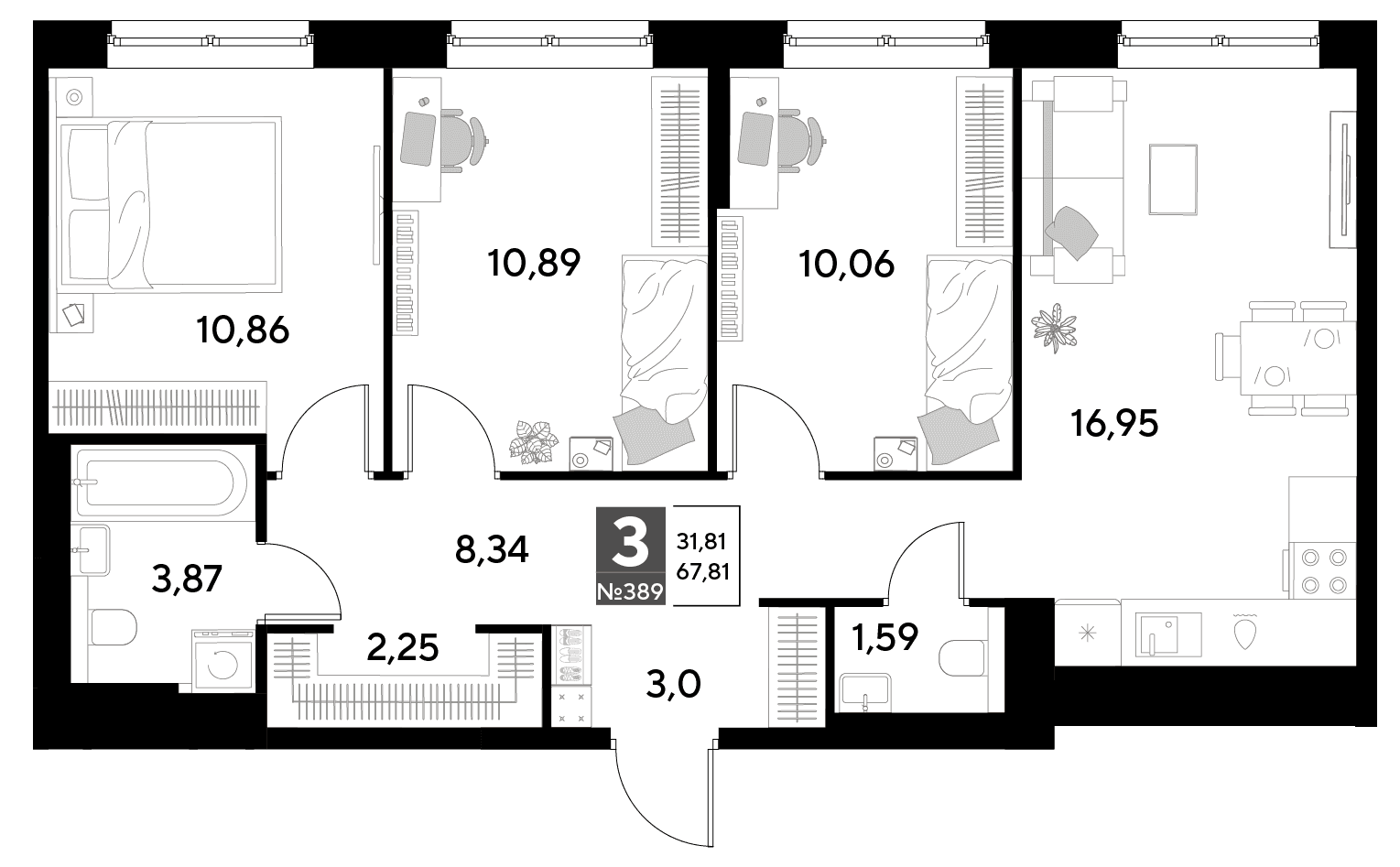 Космопарк Калуга — планировка 3