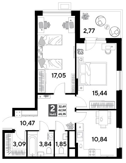 EVO Реутов — планировка 2