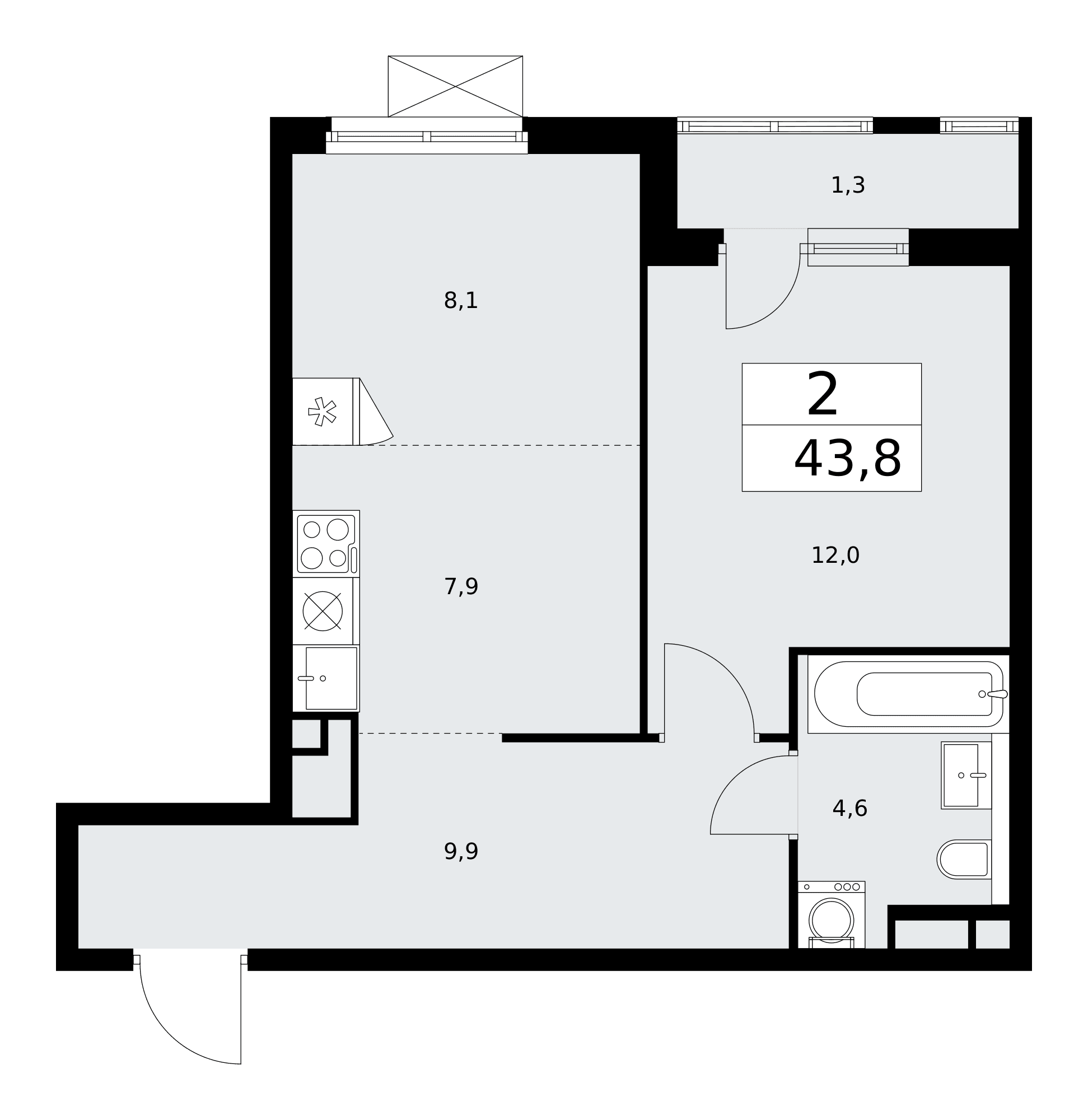 Прокшино Москва — планировка Студия