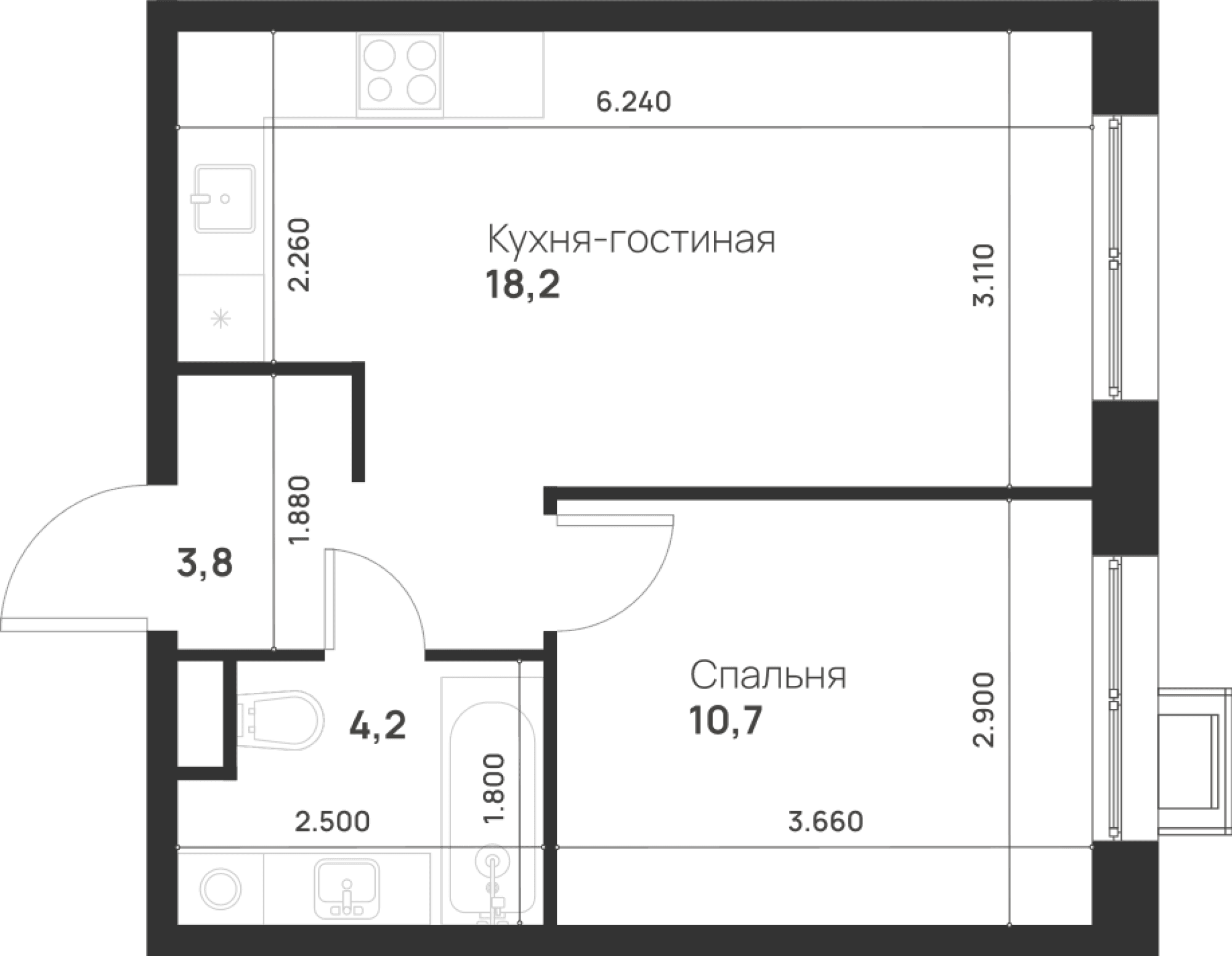 Foreville Москва — планировка 1