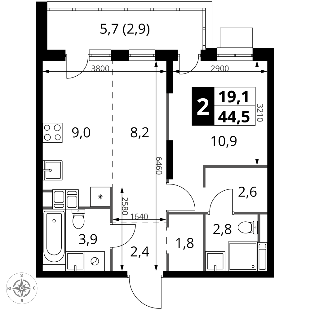 1-й Саларьевский Москва — планировка 2