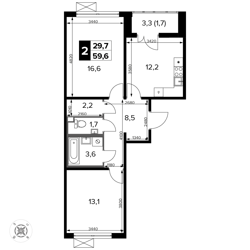 1-й Ленинградский Москва — планировка 2