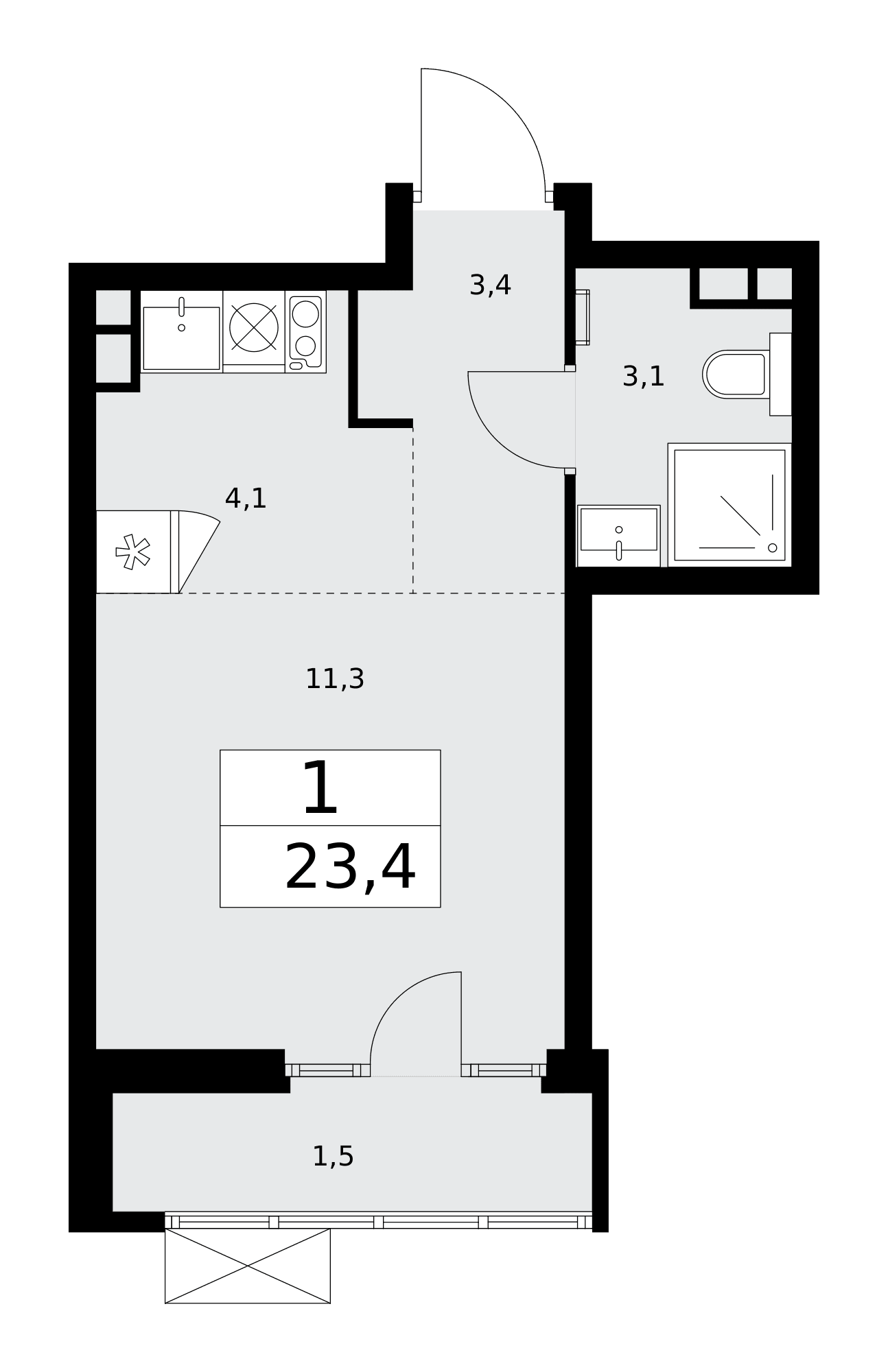 Деснаречье Москва — планировка 1