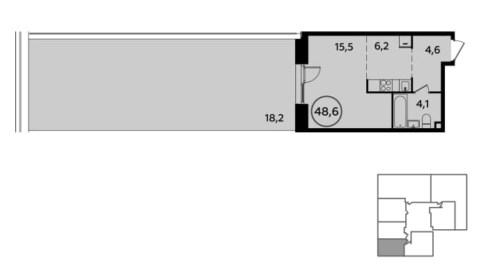 Прокшино Москва — планировка 1
