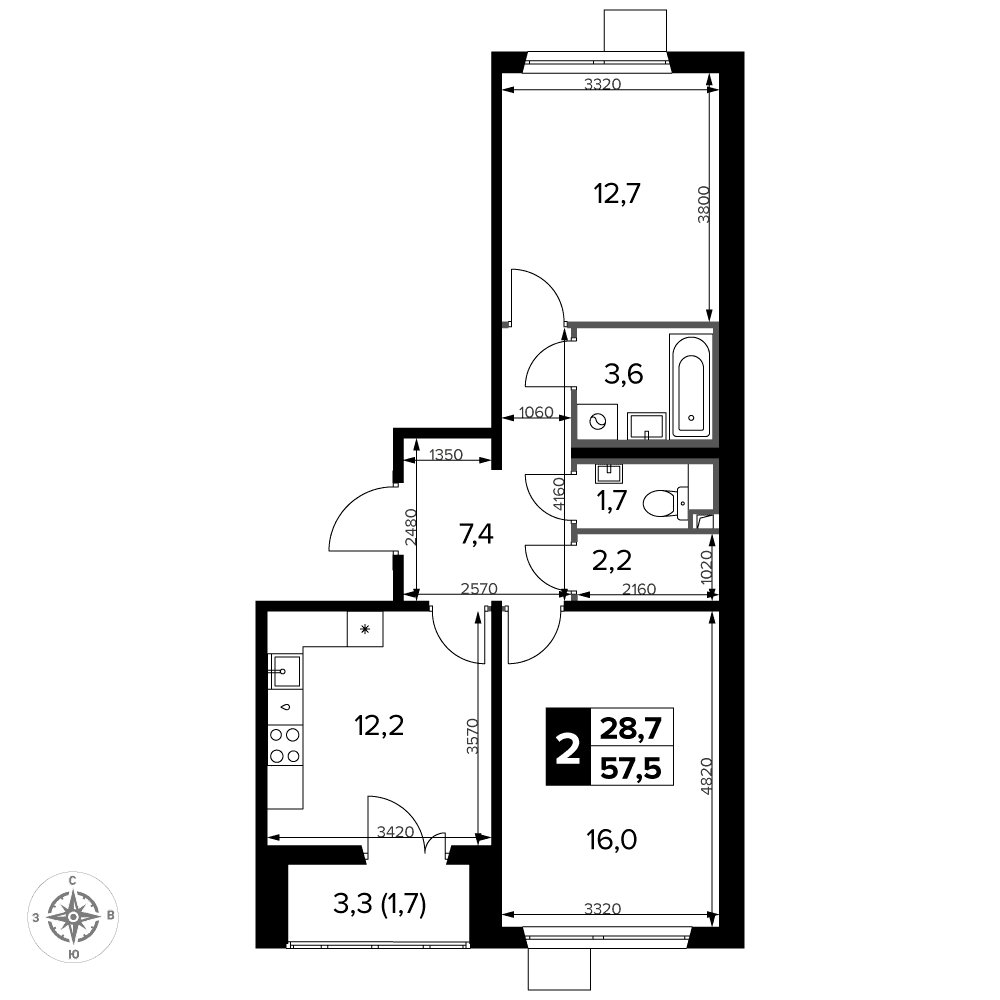 1-й Ленинградский Москва — планировка 2