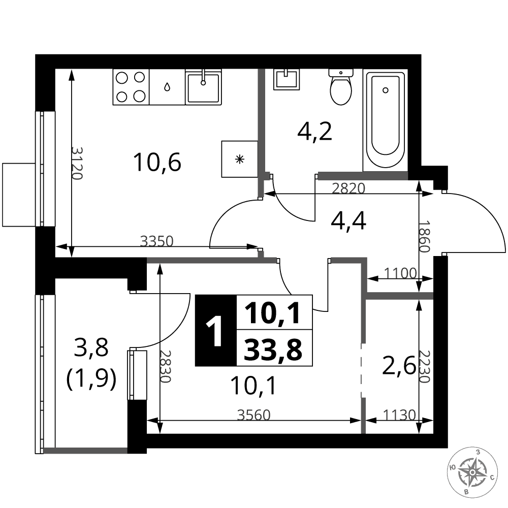 1-й Ясеневский Москва — планировка 1