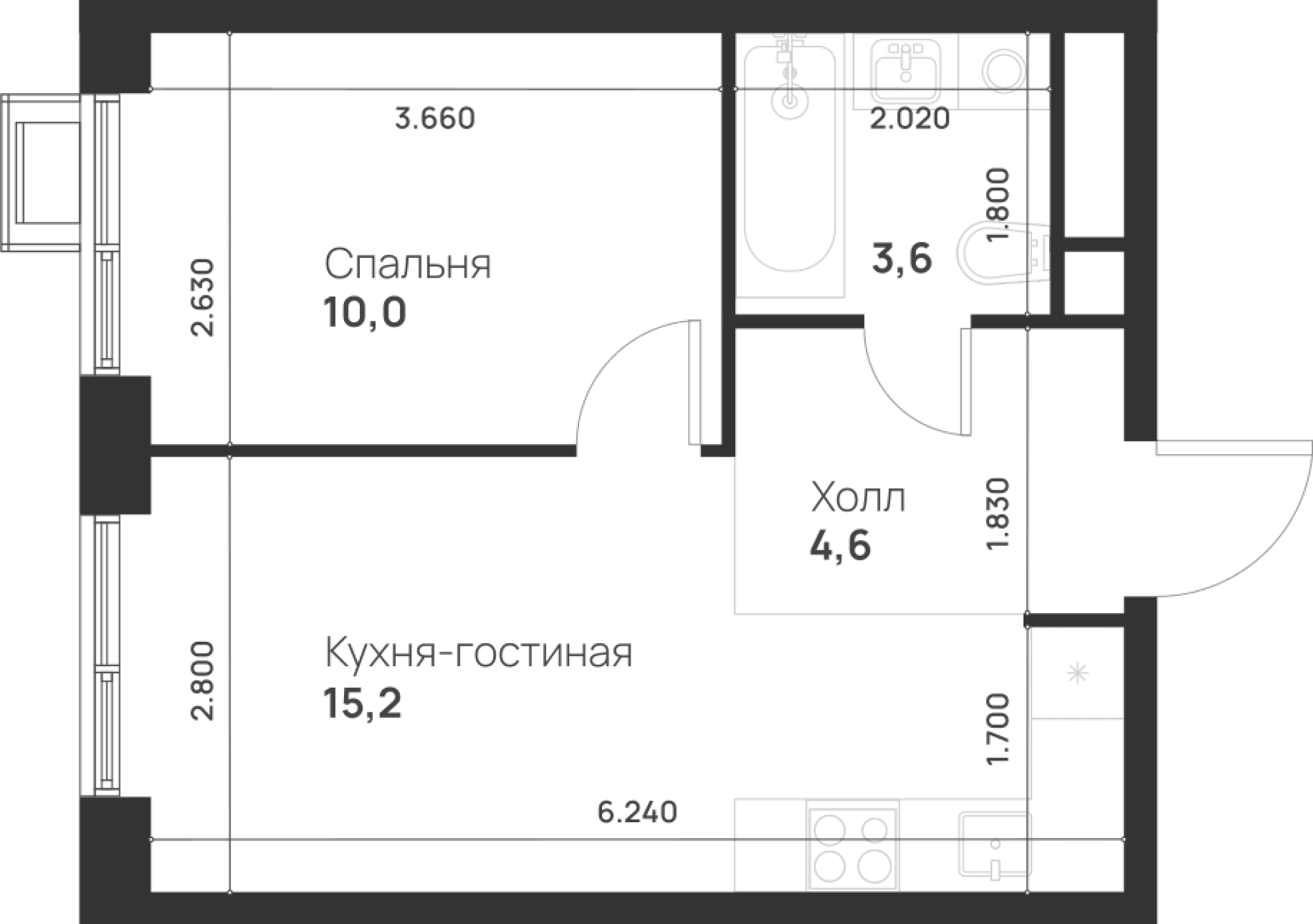 Foreville Москва — планировка 1