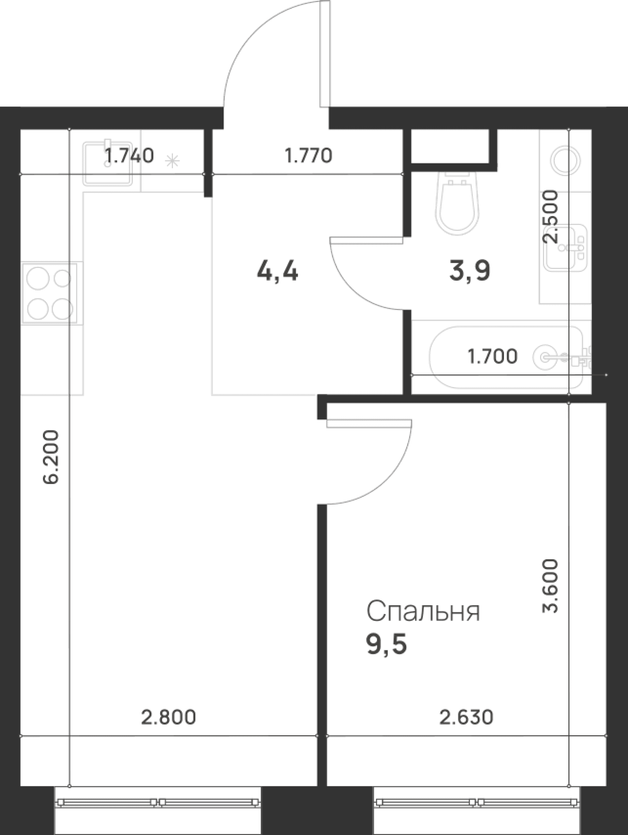 Foreville Москва — планировка 1