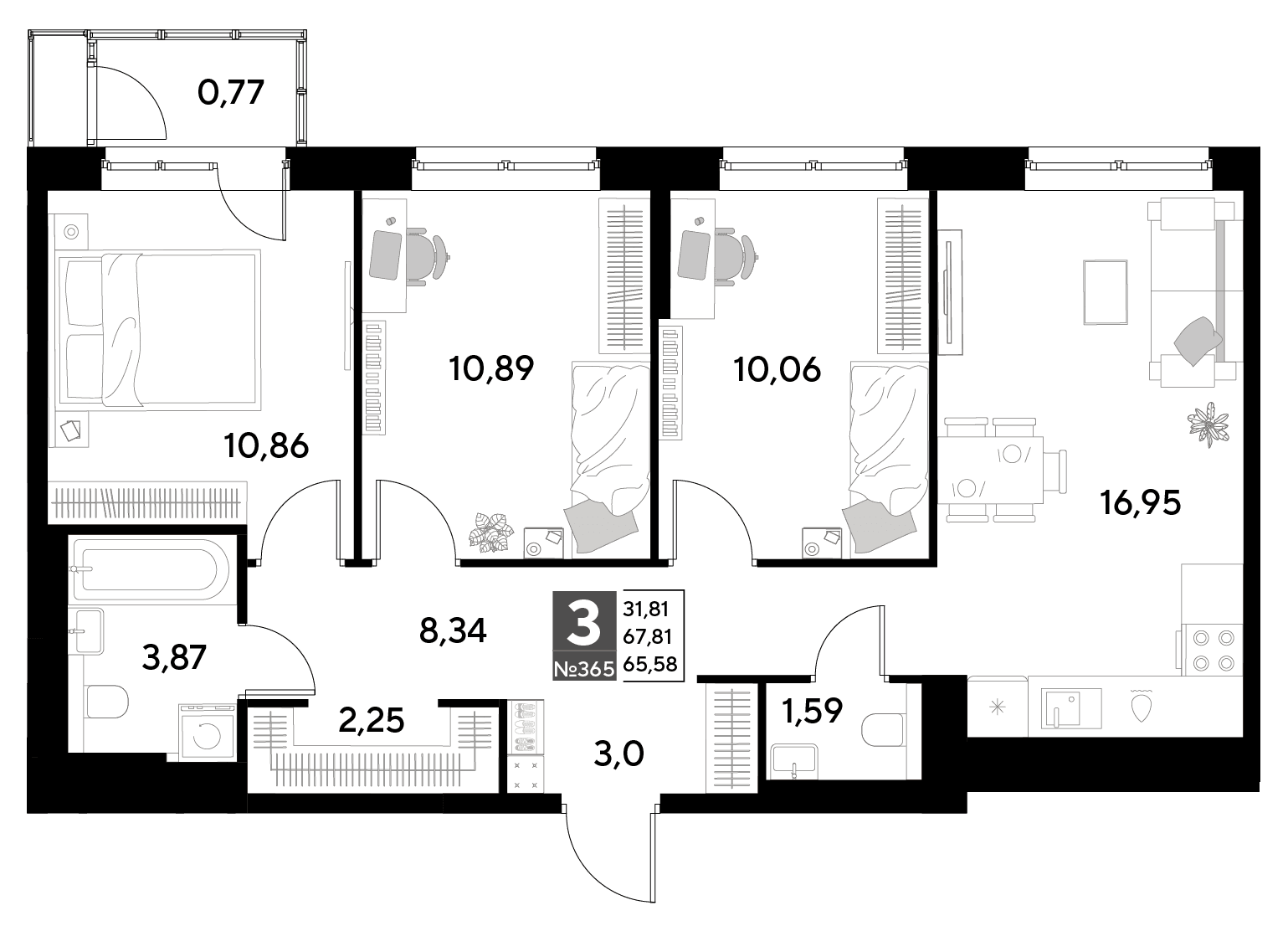 Космопарк Калуга — планировка 3