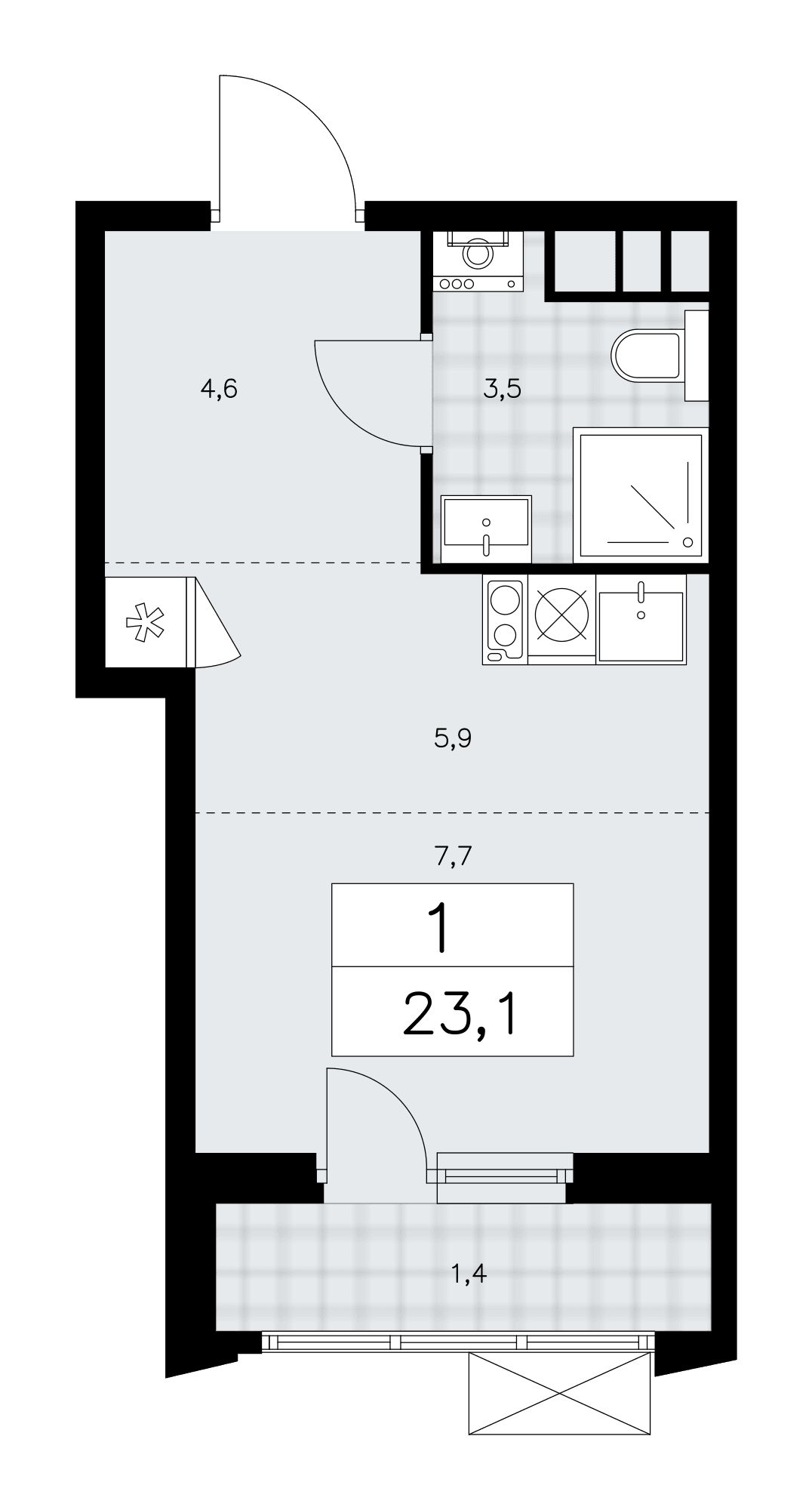 Прокшино Москва — планировка 1