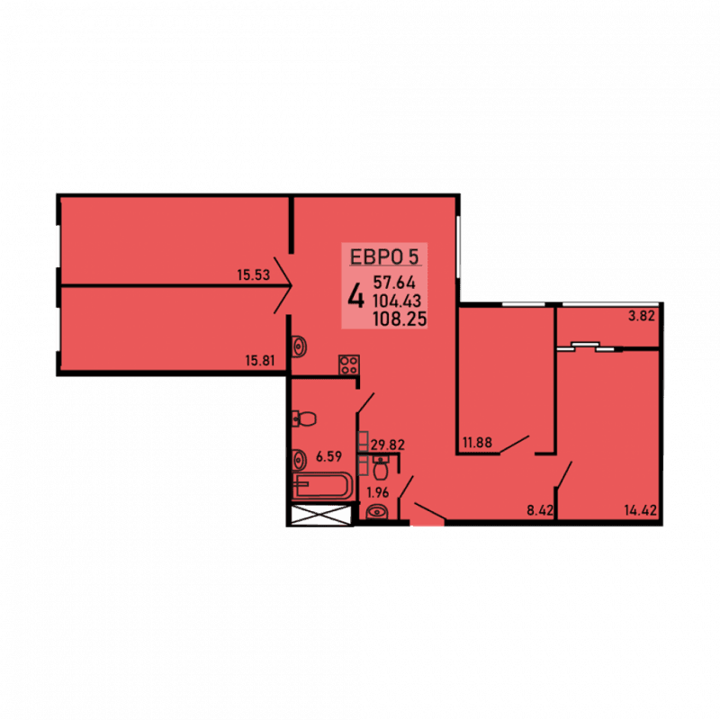 Парус Липецк — планировка 4
