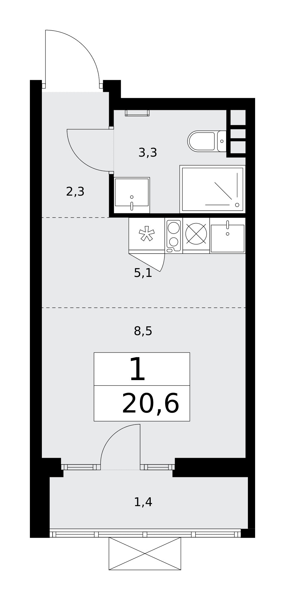 Деснаречье Москва — планировка 1