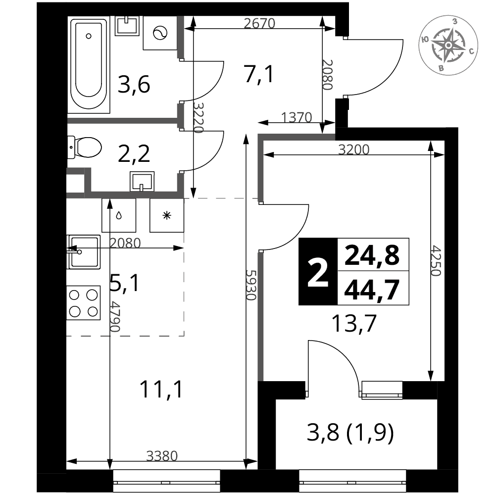 1-й Ясеневский Москва — планировка 2