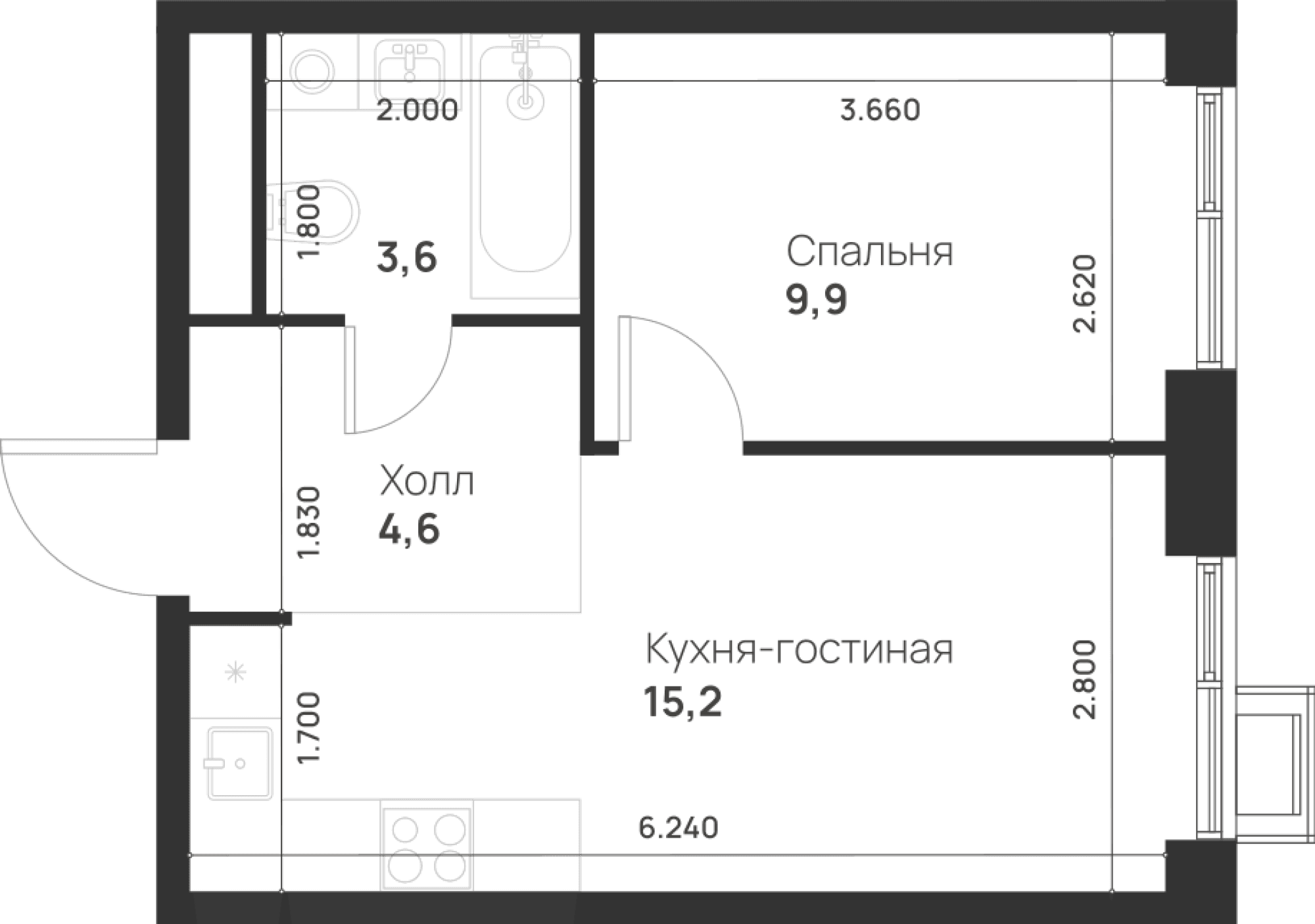 Foreville Москва — планировка 1