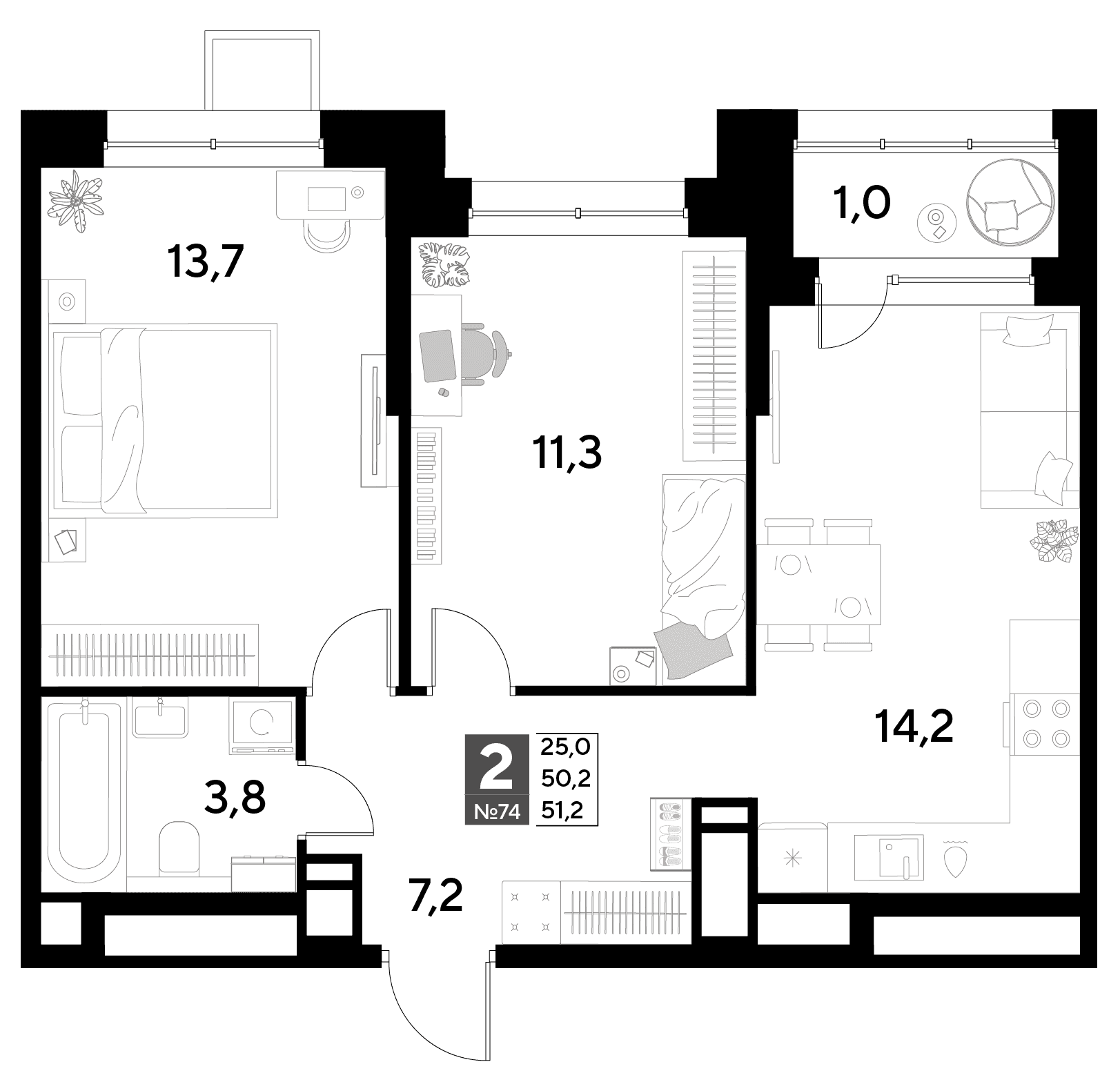 Снегири Омск — планировка 2