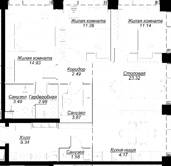 MOD  — планировка 3
