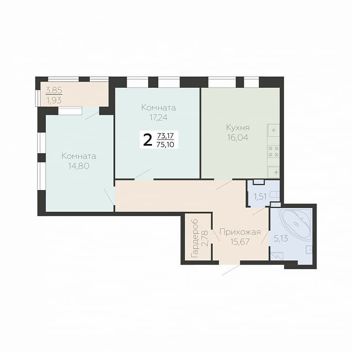 Метрополь Воронеж — планировка 2