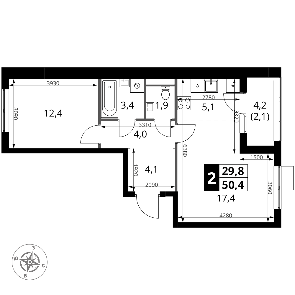 1-й Ясеневский Москва — планировка 2