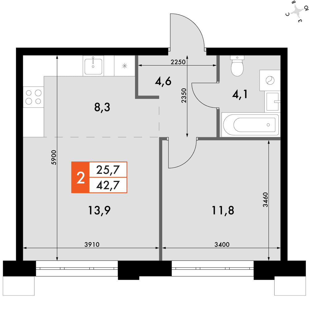 Флагман Владивосток Владивосток — планировка 2