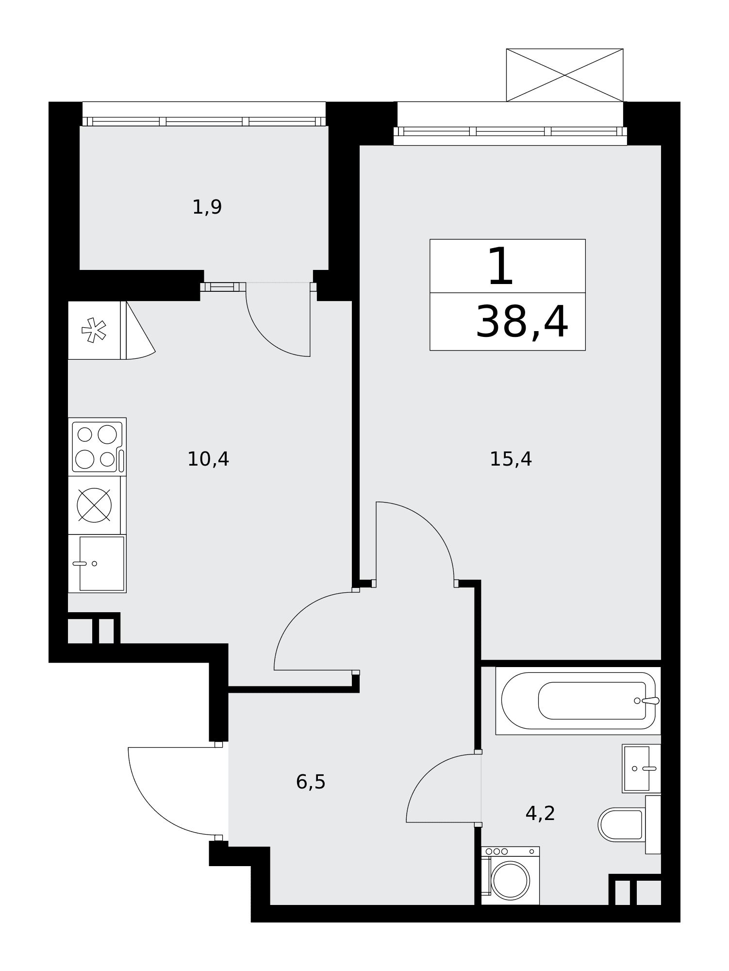 Деснаречье Москва — планировка Студия
