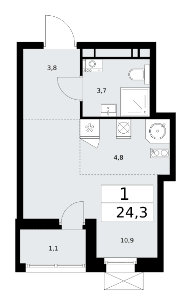 Скандинавия Москва — планировка 1
