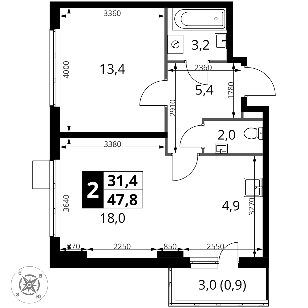 1-й Донской Видное — планировка 2