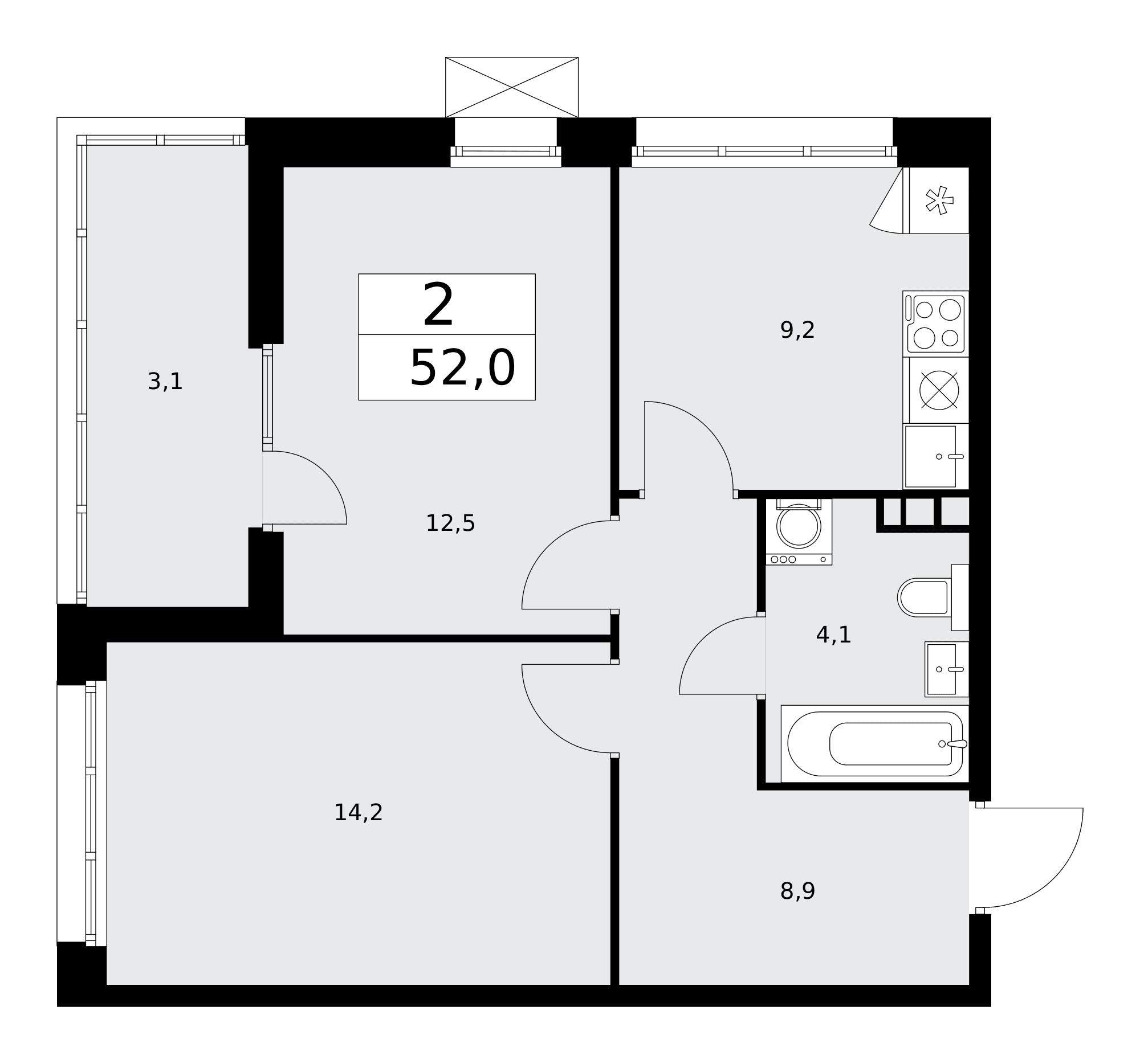 Деснаречье Москва — планировка Студия
