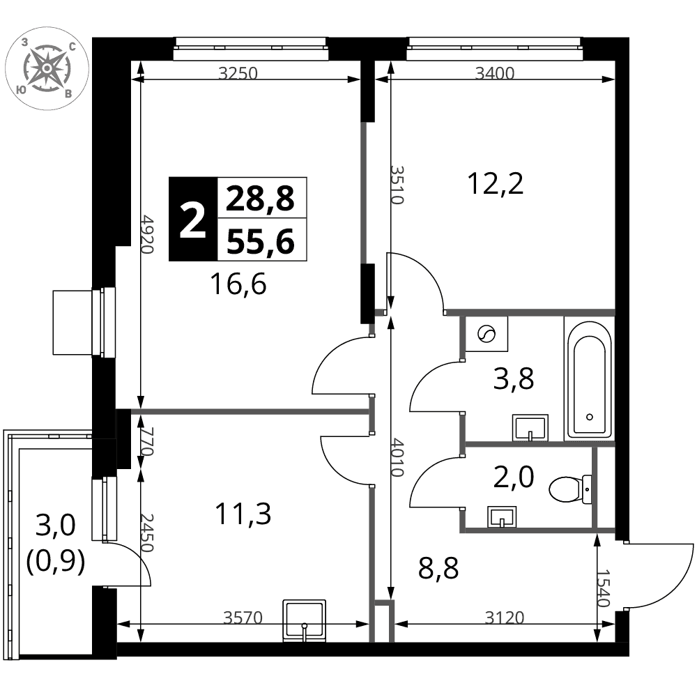 1-й Донской Видное — планировка 2