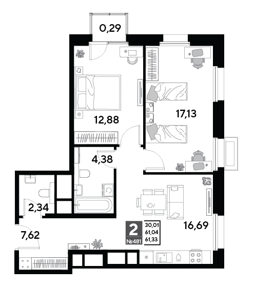 EVO Реутов — планировка 2