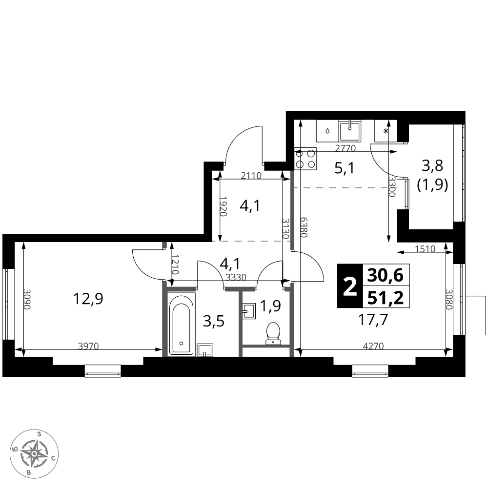 1-й Ясеневский Москва — планировка 2