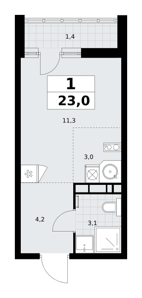 Родные кварталы Москва — планировка 1