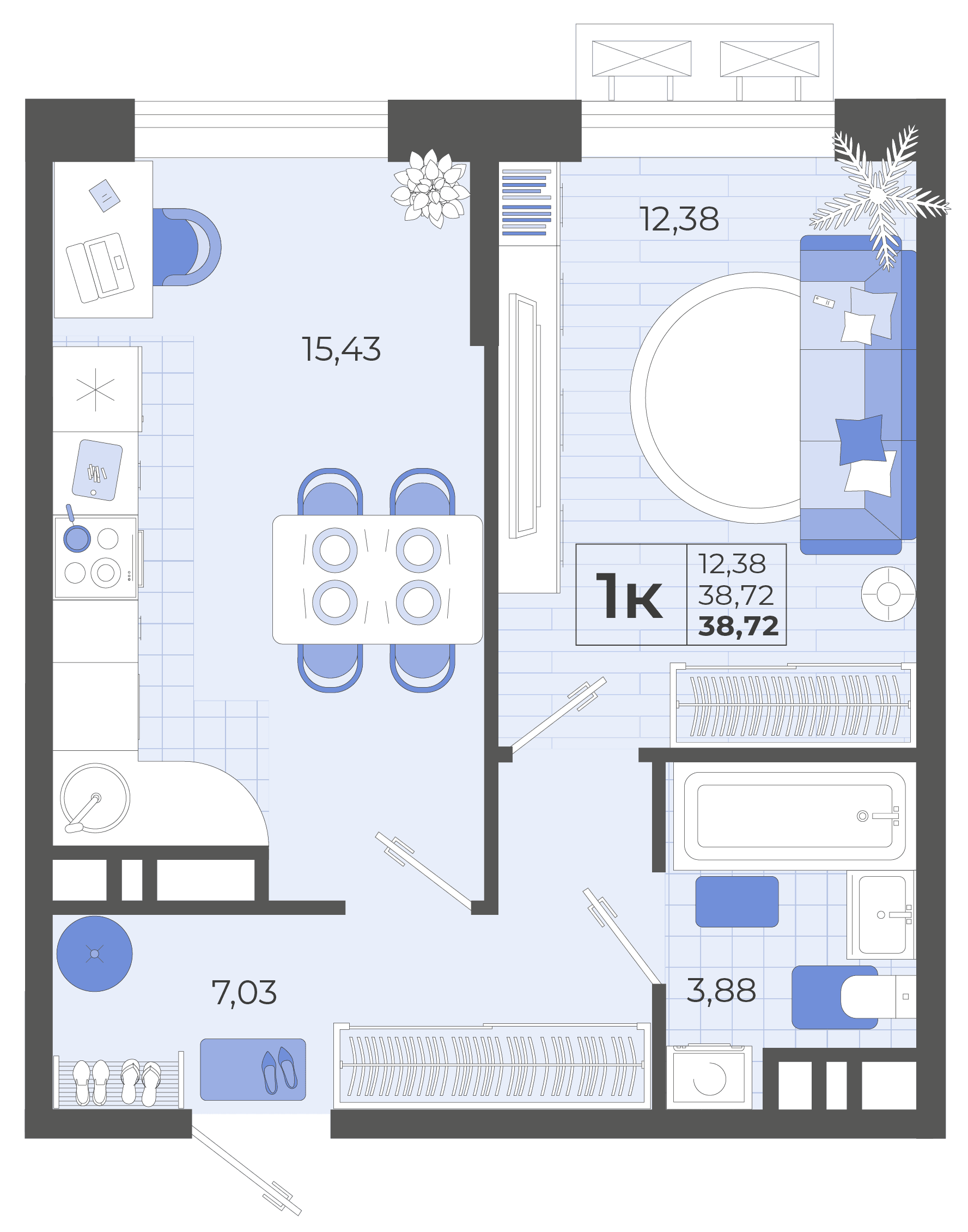 Высочество Тихорецк — планировка 1