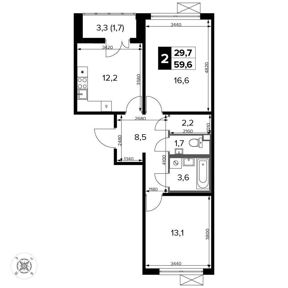 1-й Ленинградский Москва — планировка 2