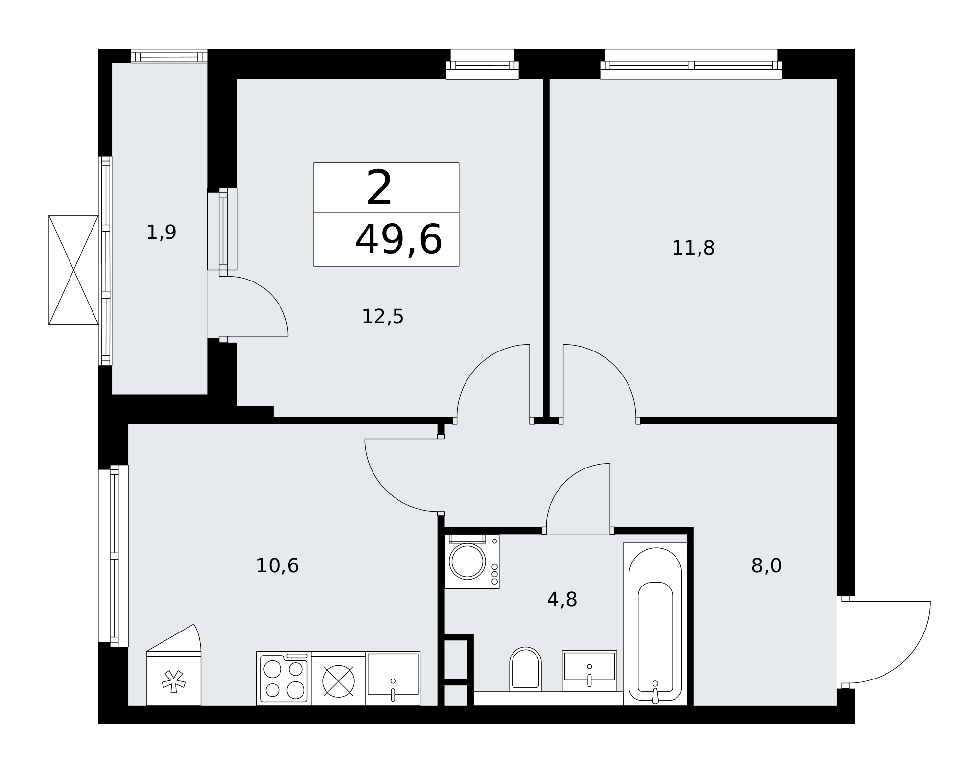 Прокшино Москва — планировка Студия