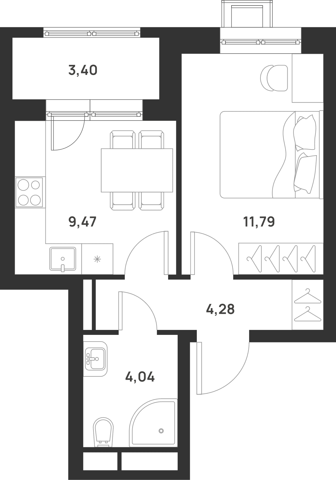 Талисман на Рокоссовского Москва — планировка 1