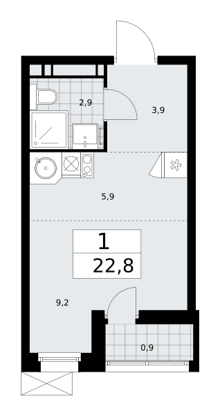 Скандинавия Москва — планировка 1