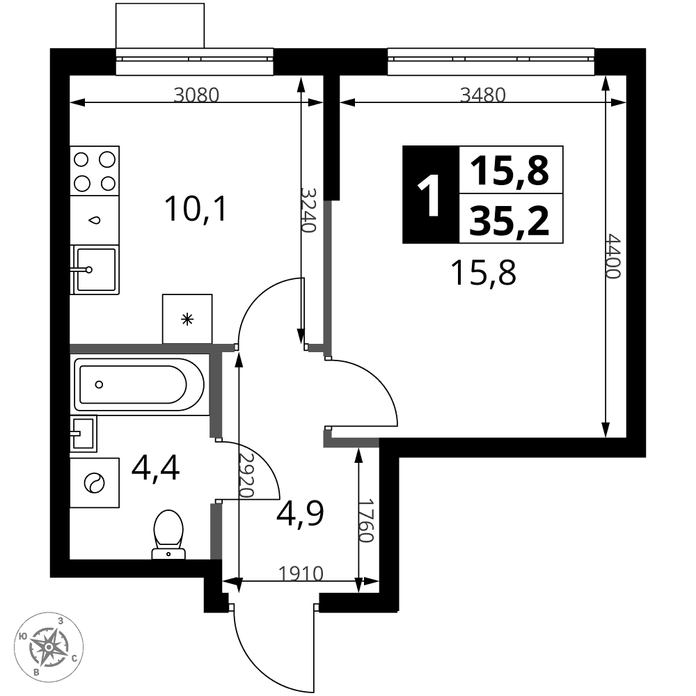 1-й Ясеневский Москва — планировка 1