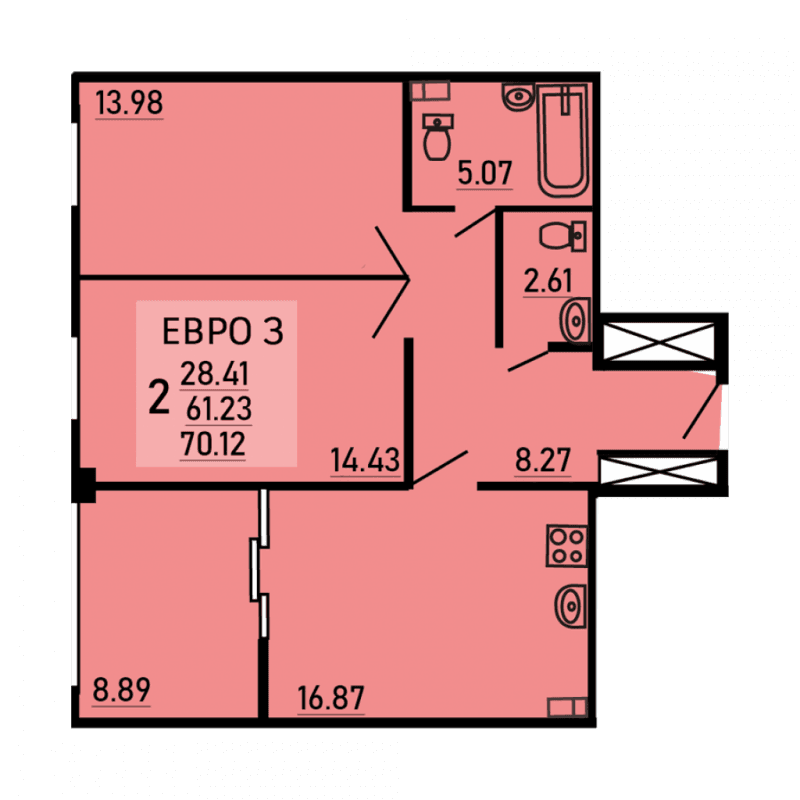Парус Липецк — планировка 2