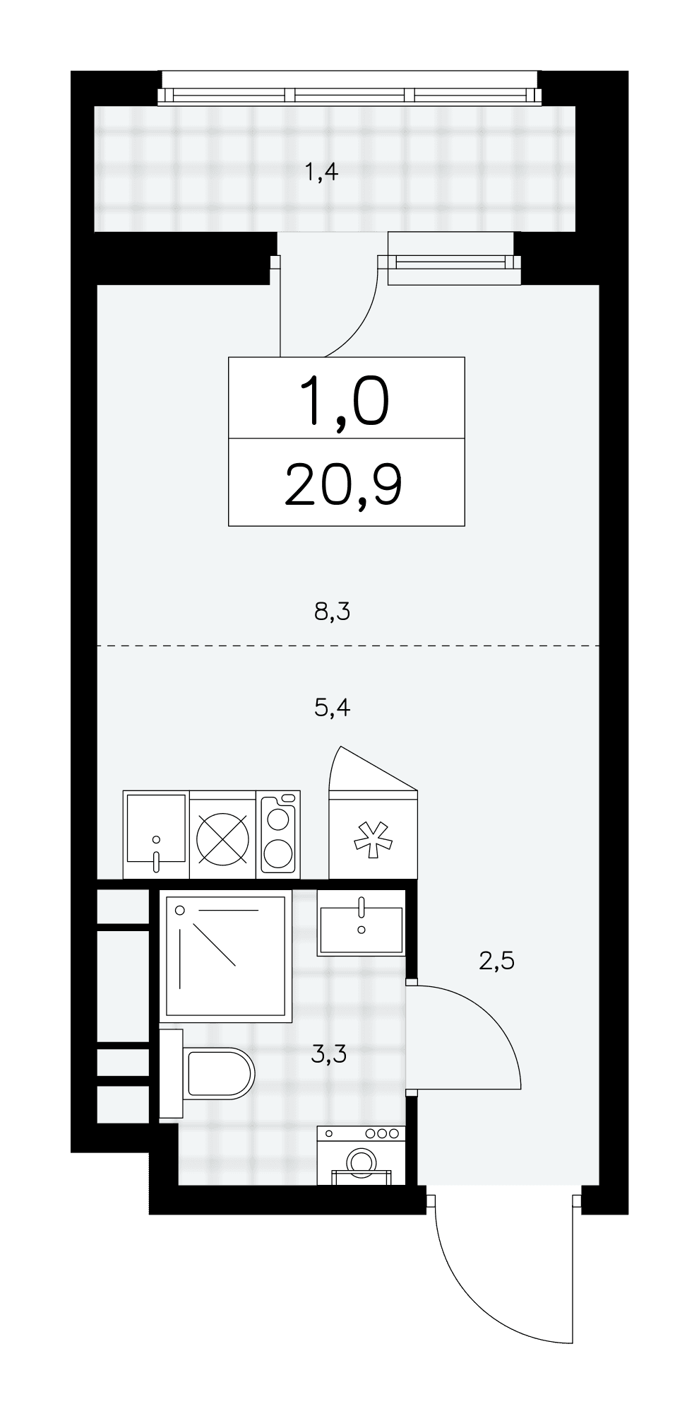 Дзен-кварталы Москва — планировка 1
