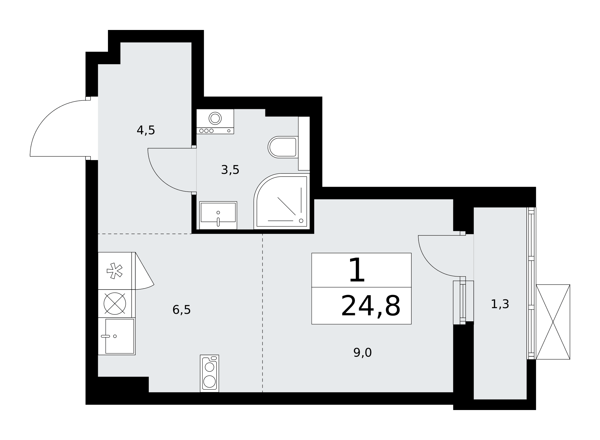 Бунинские кварталы Москва — планировка 1