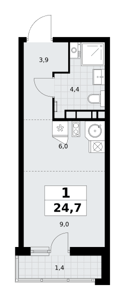 Родные кварталы Москва — планировка 1