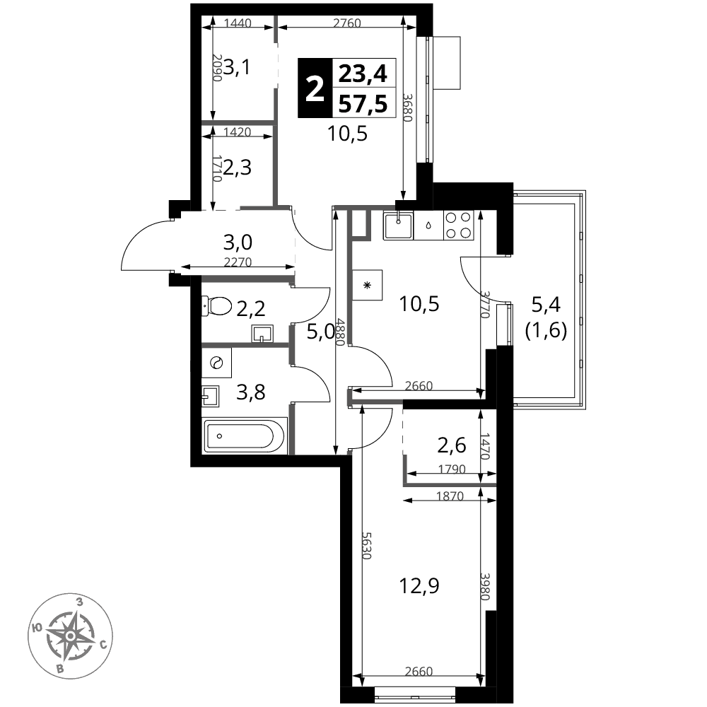 1-й Ясеневский Москва — планировка 2