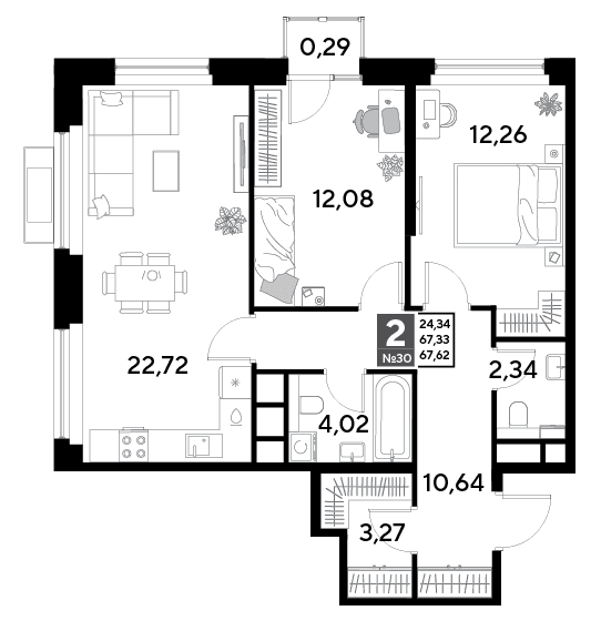 EVO Реутов — планировка 2